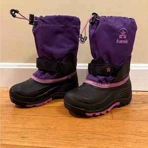 Kamik Kids' Purple and Black Snow Boots